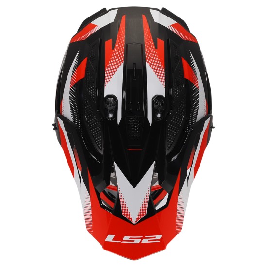 LS2 MX708 FAST II FORT Gloss Black Red - Micasco.es - Tu tienda de cascos de moto