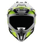 LS2 MX708 FAST II FORT Gloss White HV Yellow - Micasco.es - Tu tienda de cascos de moto