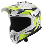 LS2 MX708 FAST II FORT Gloss White HV Yellow - Micasco.es - Tu tienda de cascos de moto
