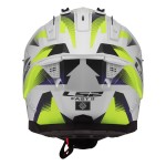 LS2 MX708 FAST II FORT Gloss White HV Yellow - Micasco.es - Tu tienda de cascos de moto