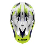 LS2 MX708 FAST II FORT Gloss White HV Yellow - Micasco.es - Tu tienda de cascos de moto