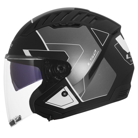 Casco jet LS2 OF600 Copter II Tango Matt Grey - Micasco.es - Tu tienda de cascos de moto