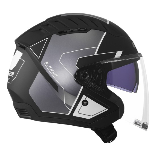 Casco jet LS2 OF600 Copter II Tango Matt Grey - Micasco.es - Tu tienda de cascos de moto