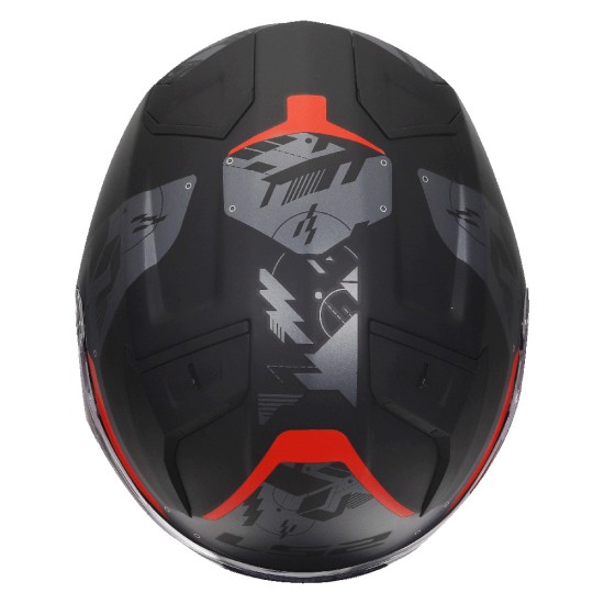 LS2 OF603 INFINITY II Nightline Matt Grey Red - Micasco.es - Tu tienda de cascos de moto