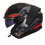LS2 OF603 INFINITY II Nightline Matt Grey Red - Micasco.es - Tu tienda de cascos de moto