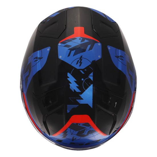 LS2 OF603 INFINITY II Nightline Gloss Blue Red - Micasco.es - Tu tienda de cascos de moto