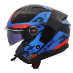 LS2 OF603 INFINITY II Nightline Gloss Blue Red - Micasco.es - Tu tienda de cascos de moto