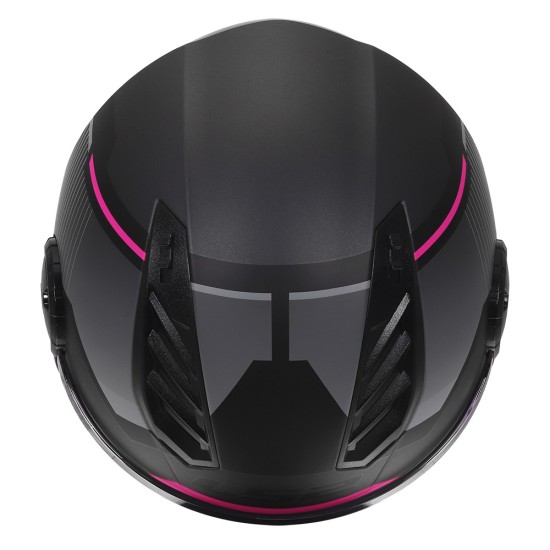 Casco jet LS2 OF616 Airflow II SOLAR Matt Grey Pink - Micasco.es - Tu tienda de cascos de moto