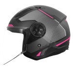 Casco jet LS2 OF616 Airflow II SOLAR Matt Grey Pink - Micasco.es - Tu tienda de cascos de moto