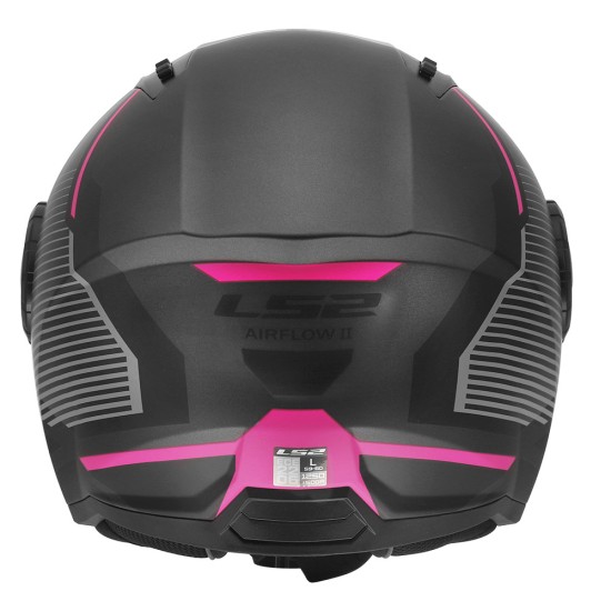 Casco jet LS2 OF616 Airflow II SOLAR Matt Grey Pink - Micasco.es - Tu tienda de cascos de moto