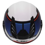 Casco jet LS2 OF616 Airflow II SOLAR Gloss White Blue Red - Micasco.es - Tu tienda de cascos de moto