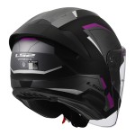 Casco LS2 OF618 VERSO II AIR Matt Black Purple - Micasco.es - Tu tienda de cascos de moto