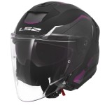 Casco LS2 OF618 VERSO II AIR Matt Black Purple - Micasco.es - Tu tienda de cascos de moto