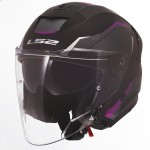 Casco LS2 OF618 VERSO II AIR Matt Black Purple - Micasco.es - Tu tienda de cascos de moto