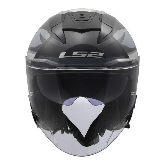 Casco LS2 OF618 VERSO II VENTUR Gloss Grey