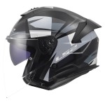 Casco LS2 OF618 VERSO II VENTUR Gloss Grey