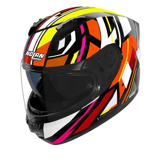 NOLAN N60-6 CIROTA Nero / Bianco / Arancione - Micasco.es - Tu tienda de cascos de moto