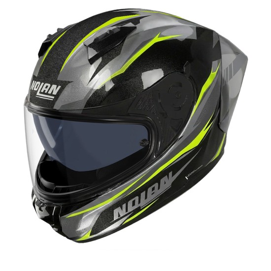 NOLAN N60-6 SPORT VELOCE Nero / Grigio lava / Giallo - Micasco.es NOLAN N60-6 SPORT VELOCE Nero / Grigio lava / Giallo - Micasco.es - Tu tienda de cascos de moto