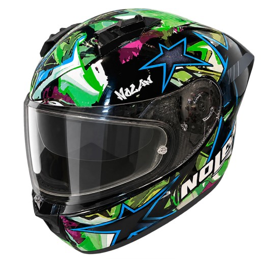 NOLAN N60-6 SPORT CHICANE Nero / Multicolore verde 370 NOLAN N60-6 SPORT CHICANE Nero / Multicolore verde 370