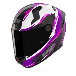 NOLAN X-804 ST ULTRA CARBON VELOCE Nero / Bianco / Fucsia NOLAN X-804 ST ULTRA CARBON VELOCE Nero / Bianco / Fucsia