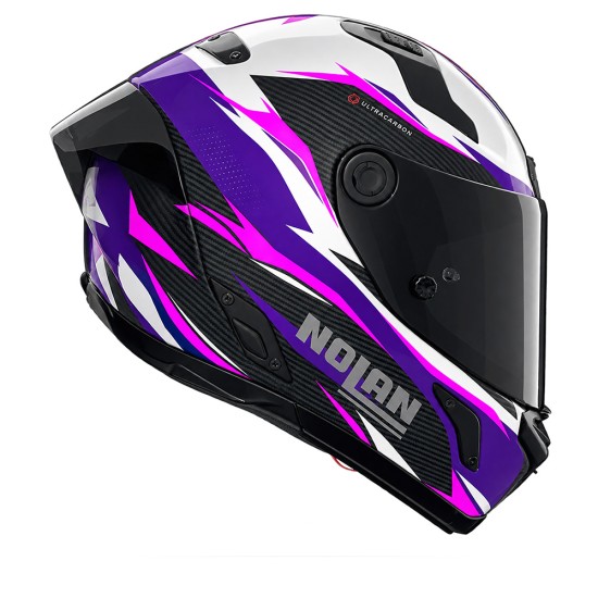NOLAN X-804 ST ULTRA CARBON VELOCE Nero / Bianco / Fucsia - Micasco.es NOLAN X-804 ST ULTRA CARBON VELOCE Nero / Bianco / Fucsia - Micasco.es - Tu tienda de cascos de moto