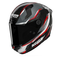 NOLAN X-804 ST ULTRA CARBON VELOCE Nero / Grigio lava / Rosso NOLAN X-804 ST ULTRA CARBON VELOCE Nero / Grigio lava / Rosso