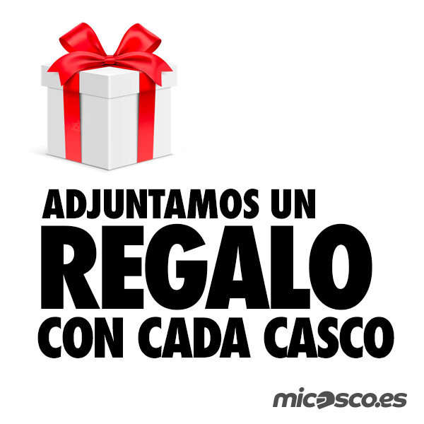 Te llevas un regalo con cada casco! Comprar así, mola.