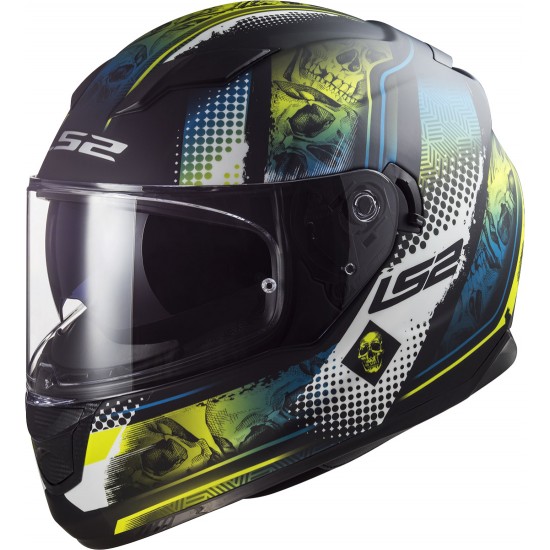 Casco integral LS2 Helmets FF320 STREAM EVO MARA Matt Black HV Yellow - Micasco.es - Tu tienda de cascos de moto