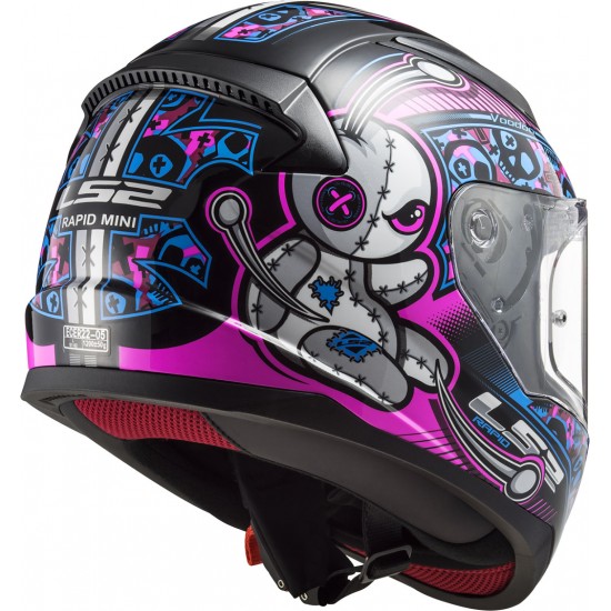 Casco INFANTIL LS2 Helmets FF353J RAPID MINI Voodoo Black Fluo Pink - Micasco.es Casco INFANTIL LS2 Helmets FF353J RAPID MINI Voodoo Black Fluo Pink - Micasco.es - Tu tienda de cascos de moto