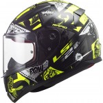 Casco INFANTIL LS2 Helmets FF353J RAPID MINI Vignette Black HV Yellow - Micasco.es - Tu tienda de cascos de moto