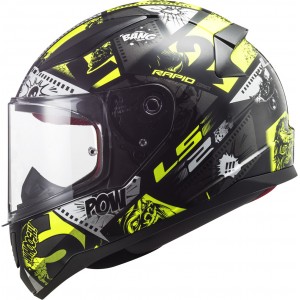 Casco INFANTIL LS2 Helmets FF353J RAPID MINI Vignette Black HV Yellow - Micasco.es Casco INFANTIL LS2 Helmets FF353J RAPID MINI Vignette Black HV Yellow - Micasco.es - Tu tienda de cascos de moto