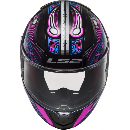 Casco INFANTIL LS2 Helmets FF353J RAPID MINI Voodoo Black Fluo Pink - Micasco.es - Tu tienda de cascos de moto