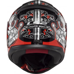 Casco INFANTIL LS2 Helmets FF353J RAPID MINI Voodoo Black Red - Micasco.es - Tu tienda de cascos de moto