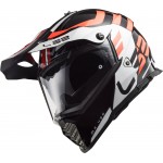 Casco offroad LS2 Helmets MX436 PIONEER EVO Adventurer Black White - Micasco.es - Tu tienda de cascos de moto