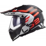 Casco offroad LS2 Helmets MX436 PIONEER EVO Adventurer Black White - Micasco.es - Tu tienda de cascos de moto