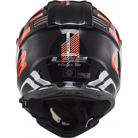 Casco offroad LS2 Helmets MX436 PIONEER EVO Adventurer Black White - Micasco.es - Tu tienda de cascos de moto