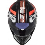 Casco offroad LS2 Helmets MX436 PIONEER EVO Adventurer Black White - Micasco.es - Tu tienda de cascos de moto