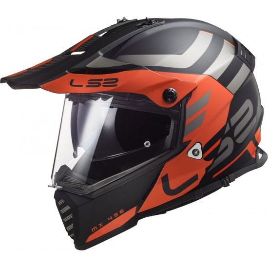 Casco offroad LS2 Helmets MX436 PIONEER EVO Adventurer Matt Black Orange - Micasco.es Casco offroad LS2 Helmets MX436 PIONEER EVO Adventurer Matt Black Orange - Micasco.es - Tu tienda de cascos de moto