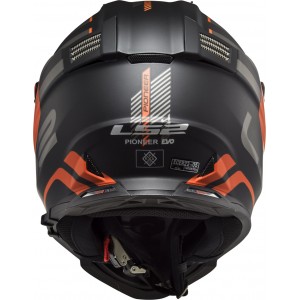Casco offroad LS2 Helmets MX436 PIONEER EVO Adventurer Matt Black Orange - Micasco.es - Tu tienda de cascos de moto