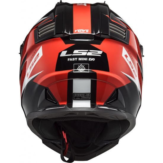 Casco cross/enduro LS2 Helmets MX437 FAST EVO Strike Black White Red - Micasco.es - Tu tienda de cascos de moto