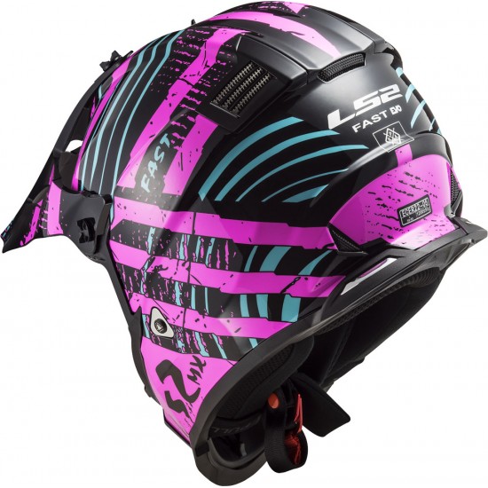 Casco cross/enduro LS2 Helmets MX437 FAST EVO Verve Black Fluo Pink - Micasco.es Casco cross/enduro LS2 Helmets MX437 FAST EVO Verve Black Fluo Pink - Micasco.es - Tu tienda de cascos de moto