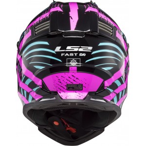 Casco cross/enduro LS2 Helmets MX437 FAST EVO Verve Black Fluo Pink - Micasco.es Casco cross/enduro LS2 Helmets MX437 FAST EVO Verve Black Fluo Pink - Micasco.es - Tu tienda de cascos de moto