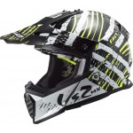 Casco cross/enduro LS2 Helmets MX437 FAST EVO Verve Black White - Micasco.es - Tu tienda de cascos de moto