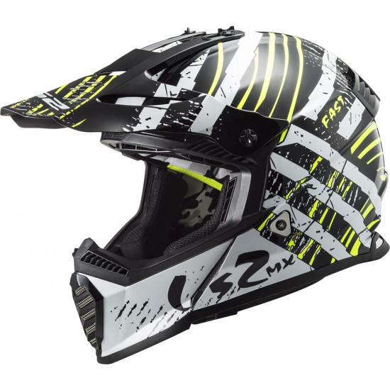 Casco cross/enduro LS2 Helmets MX437 FAST EVO Verve Black White - Micasco.es Casco cross/enduro LS2 Helmets MX437 FAST EVO Verve Black White - Micasco.es - Tu tienda de cascos de moto