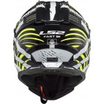 Casco cross/enduro LS2 Helmets MX437 FAST EVO Verve Black White - Micasco.es - Tu tienda de cascos de moto