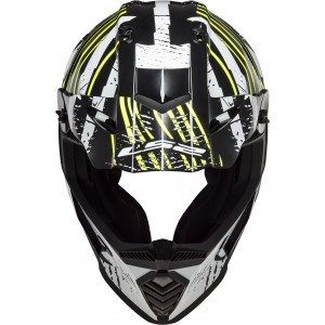Casco cross/enduro LS2 Helmets MX437 FAST EVO Verve Black White - Micasco.es - Tu tienda de cascos de moto