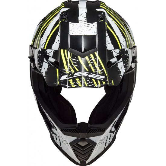 Casco cross/enduro LS2 Helmets MX437 FAST EVO Verve Black White - Micasco.es - Tu tienda de cascos de moto