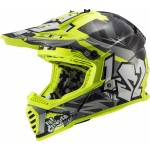 Casco infantil LS2 MX437J Fast EVO Mini Crusher Black HV Yellow - Micasco.es - Tu tienda de cascos de moto