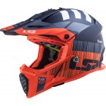 Casco infantil LS2 MX437J Fast EVO Mini Xcode Matt Fluo Orange Blue - Micasco.es - Tu tienda de cascos de moto
