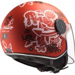 Casco jet LS2 Helmets OF558 SPHERE LUX Skater Red - Micasco.es - Tu tienda de cascos de moto